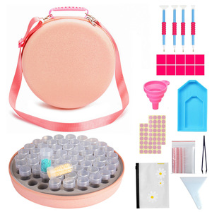 New Hot Vòng Hình Trái Tim Hộp 60 Khe Cắm EVA Lưu Trữ Trường Hợp Container Kim Cương Sơn Tổ Chức Mới Lưu Trữ Trường Hợp - Product Image 6