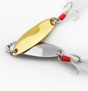 New OEM 3G-80G zinc alloy wholesale double metal spoon fishing lure for china quality supplier