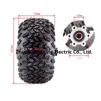Buggy de plage électrique à moteur sans balai à double entraînement Pneus gonflables de 10 pouces Kit de modification de 350 watts Aimant permanent