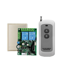 Interrupteur de télécommande moteur 2 canaux 24V 433MHz, contrôleur marche/arrêt pour table à manger, volet roulant, etc.