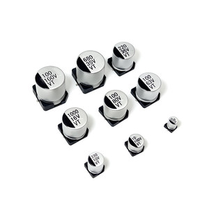 Condensador electrolítico de aluminio de montaje en superficie, 100uf, 220uf, 330uf, 470uf, 1000uf, 16v, 25v, 35v, 50v, 10 Uds. - Product Image 4