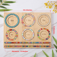 Kit de fabrication de bracelets, bijoux, fabrication de bracelets, perle, planche en bambou, vente en gros