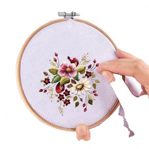 Embroidery Hoops Ring Plastic Cross Stitch Hoop Natural <b>Bamboo</b> Wreath Fan Stretch Crafts DIY Handmade <b>Bamboo</b> Ring - Product Image 6
