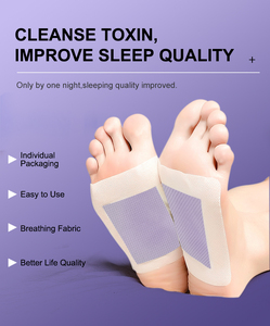 Patchs de pieds de désintoxication à la lavande Bonnes serviettes de couchage Nettoyage en profondeur Détente Détoxification 100% Naturel OEM - Product Image 2