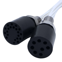 Conector Subacuático Impermeable de Aleación de Titanio de Alta Corriente para Aguas Profundas, Cable y Enchufe Macho de 10 Pines, IP68, 100-1500V, 5-50A