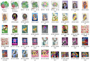 Sẵn Sàng Để Tàu 5D DIY Kim Cương Sơn Kit Đầy Đủ Khoan Thêu Phong Cảnh Động Vật Phong Cảnh Hoa Phim Hoạt Hình Phong Cách In Trên Bán - Product Image 4