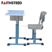 Nouvelle table d'étude personnalisable en panneau de densité, bureau et chaise réglables, ensemble chaise et table pour écoles, table d'écolier, table d'étudiant