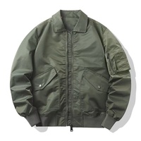 Veste bomber personnalisée YIMAI pour hommes, haute qualité, nouveau design, fermeture éclair, ample, poids lourd, couleur unie, logo personnalisé, vestes pour hommes