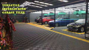 Dalles de sol emboîtables en HDPE ultra-résistantes pour usage intensif en garage avec drainage supérieur et propriétés antidérapantes - Product Image 2