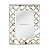 Ensemble de miroirs muraux décoratifs ronds irréguliers sans cadre de style français