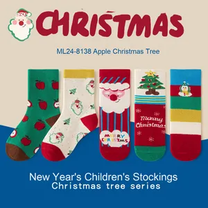 Kidsren Của Giản Dị Crew Socks Cho Bé Trai Và Cô Gái Mùa Thu Mùa Đông Dệt Kim Giữa Ống Giáng Sinh Thiết Kế Bé Bớ-Bán Buôn - Product Image 6