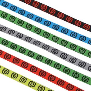 Custom Size Nylon Spandex Polyester Jacquard Thick Elastic Band Custom Color Stripe <b>Webbing</b> - Product Image 2
