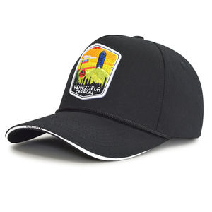 Gorra de béisbol DSX de 5 paneles con visera tipo sándwich, parche de paisaje bordado, ajustable, para uso diario al aire libre - Product Image 5