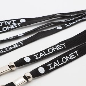 Custom Safety Breakaway Polyester Lanyard Silk Screen Logo Bead Sliding <b>Buckle</b> Key Ring Neck Strap Mobile Phone Lanyard - Product Image 4