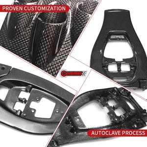 Pièces intérieures de voiture de haute qualité en fibre de carbone sèche, style OEM, panneau de commande central pour Ferrari 458, kit intérieur - Product Image 4