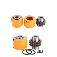 Accouplement flexible à rouleaux en acier 45 pour chaîne, pour convoyeurs, pompes, machines d'emballage et textiles
