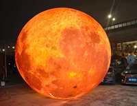 Modèle de boule planétaire gonflable aux couleurs vives pour les événements éducatifs en plein air et les expositions sur l'exploration spatiale avec lumière LED