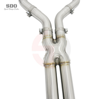 Sistema de Escape de Alto Rendimiento Catback de Acero Inoxidable 304 de 1.5 mm de Espesor para BMW F10 550I 4.4L 2010-2016, Tubo de Escape Soldado con TIG