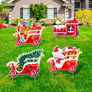 Letreros Navideños Impermeables para Jardín, Decoración para Fiestas en Casa, Caminos, Patios, Material PP, Corte Personalizado - Product Image 5