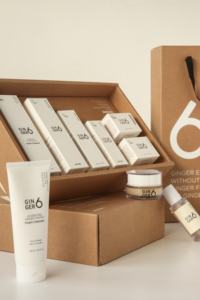 GINGER6 Vegan Gift <b>Set</b> 6PCS <b>Skin</b> <b>Care</b> Box with Toner Serum Cream for Moisturizing Anti Aging and Natural Glow Effect - Product Image 4