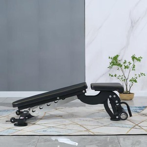 Attrezzatura da palestra da banco per allenamento con manubrio con gambe inclinate pieghevoli regolabili per esercizi di stampa toracica per l'allenamento a casa - Product Image 4
