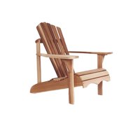 Chaise Adirondack de jardin en teck pour l'extérieur Meubles de véranda durables