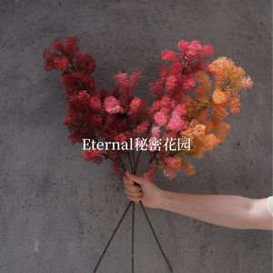 หญ้ามูฮ์ลี่ประดิษฐ์สีม่วง ก้านเดี่ยว สำหรับตกแต่งงานแต่งงานและบ้าน - Product Image 2