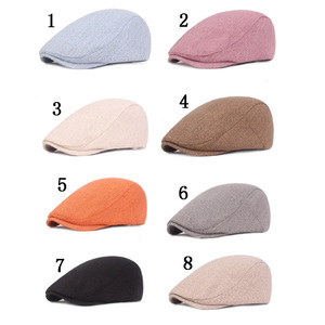 Boina de cáñamo de lino y algodón para hombre y mujer, gorro con visera, gorras de verano, Unisex - Product Image 6