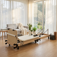 Machine de Pilates Reformer pliable à hauteur réglable certifiée CE, gain de place, pour débutants et professionnels