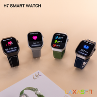 Reloj Inteligente Cuadrado H7 Laxasfit 2026, Resistente al Agua IP67, Responde Llamadas, Pronóstico del Tiempo, Correa de Silicona, Gran Venta