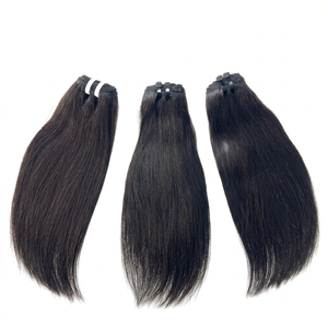 So Hot 2025!! Bone Straight Remy Hair Extensions Bundles Vietnamese Virgin Human Hair <b>Wigs</b> Super Double Drawn All Colors - Product Image 1