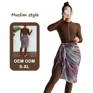 بوركيني 2025: ملابس سباحة إسلامية نسائية مخصصة بملصق خاص، مايوه محتشم - Product Image 1