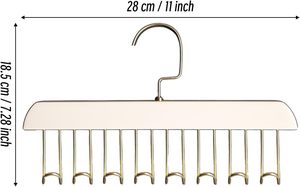 Factory Wholesale 8 <b>Hooks</b> <b>Plastic</b> Bra Hanger Organizer for Wardrobe-Eco-friendly Space Saving Multifunction Hanger - Product Image 4
