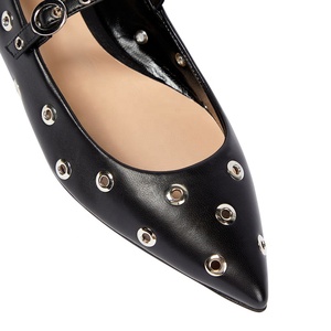 <span class=keywords><strong>Ballerine</strong></span> nere con occhielli da donna <span class=keywords><strong>ballerine</strong></span> a punta scarpe Mary Jane - Product Image 4