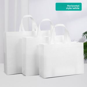 X57 Wholesale Promotional Eco Pp Non-woven Printed Tote Shopping Bag Reusable Printable Grocery Non Woven Shopping Bags With <b>Log</b> - Product Image 2