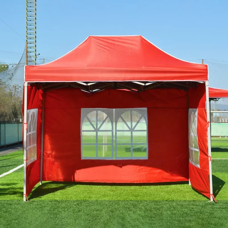 3x4.5m Outdoor Portable Rectangle Sidewall Tent Gazebo Waterproof Exhibition Pop Up Heavy Duty Folding Tents For Event