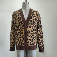 Cardigan en tricot pour homme Leon de haute qualité, coupe ample, boutonné, pull à manches longues pour l'automne et l'hiver