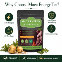 Thé chinois énergétique à la maca, marque privée, directement de l'usine, thé aux herbes naturelles pour la vitalité et la résistance des hommes