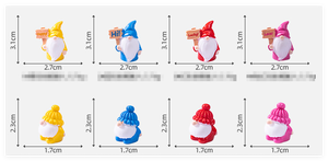 Gnomes de <span class=keywords><strong>jardin</strong></span> zen en gros, décoration de <span class=keywords><strong>jardin</strong></span> miniature de Noël, gnome à longue barbe en résine, peint à la main, figurines religieuses d'amour - Product Image 2