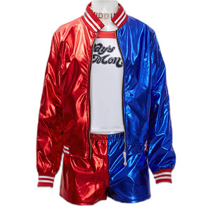 Disfraces de Cosplay de X Suicide Squad, Traje de Harley Quinn con Tirantes y Estampado, Disfraces de Anime - Product Image 3
