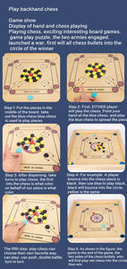 <strong>Carrom</strong> Montessori Educational <strong>Wooden</strong> Toy Carom <strong>Carrom</strong> <strong>Board</strong> Table Indoor Game - Product Image 5