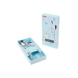 PURESIGNS Juego de cubiertos para bebé Topis de 2 piezas de acero inoxidable para niños - Product Image 1