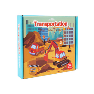 Libros de pintura al agua de madera para niños personalizables, suministros de arte para la primera infancia Sin desorden para niños, aprendizaje de expresiones creativas - Product Image 1