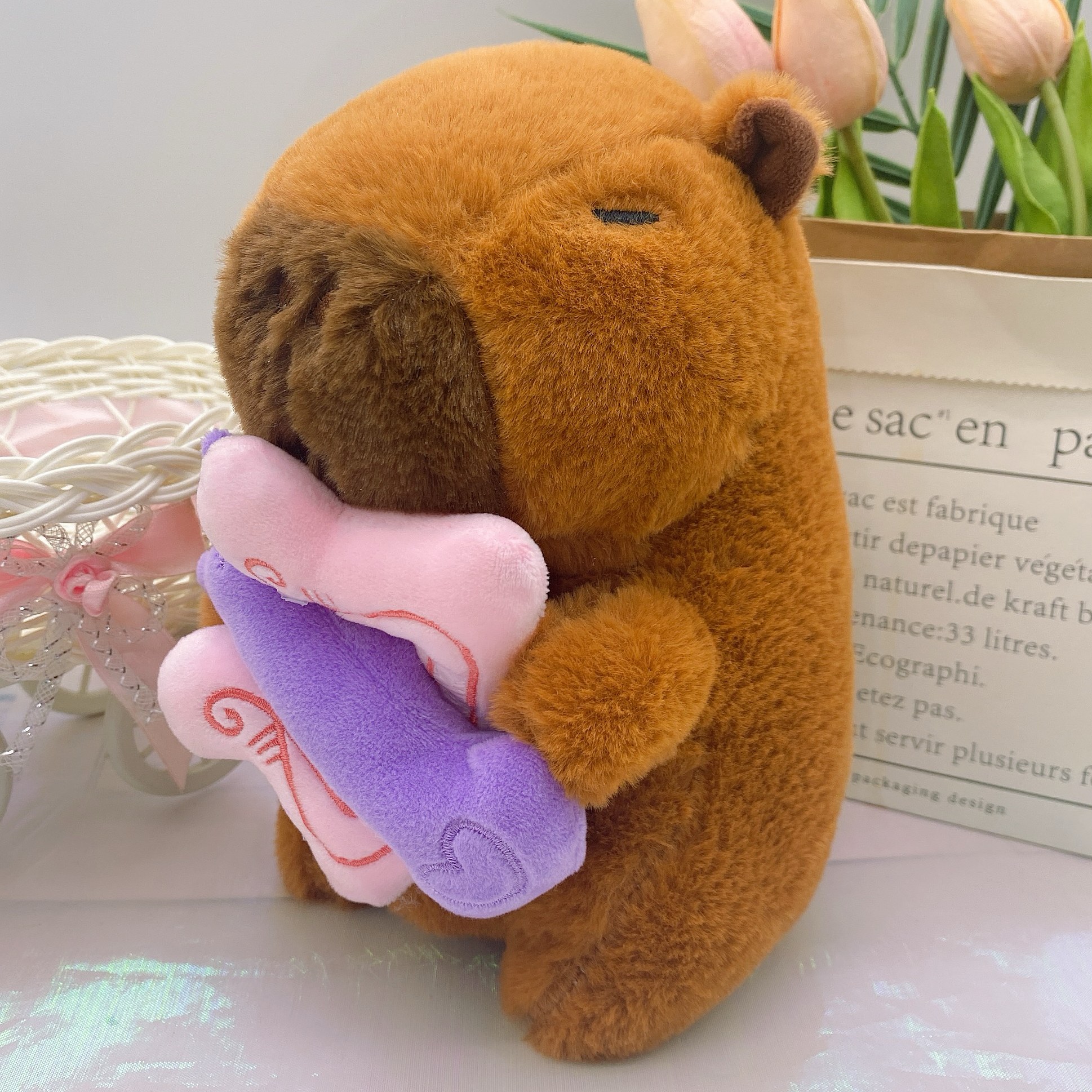 Capybara avec arc et flèche de 25 cm