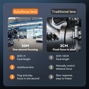 Boroscopio articulado S10 bidireccional, luz de 5 pulgadas, endoscopio IPS, cámara de inspección, cabezal de articulación, alcance de fibra óptica mecánica - Product Image 4