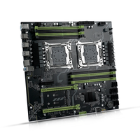 Carte mère de jeu pour PC de bureau, processeur prenant en charge deux processeurs Intel Xeon E5, Intel LGA2011-3, connecteurs X99, DDR3, E-ATX