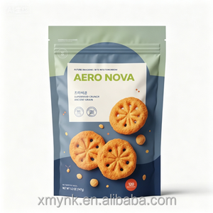 Expédition rapide, sachet à soufflet personnalisé, brillant, avec fond renforcé, pour mélange de noix grillées de qualité supérieure, certifié FDA pour les aliments et inviolable - Product Image 1