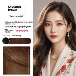 JiaYing Crème semi-permanente à usage unique avec parfum floral à base de plantes <span class=keywords><strong>pour</strong></span> la teinture des <span class=keywords><strong>cheveux</strong></span> couvre les <span class=keywords><strong>cheveux</strong></span> gris et protège les teintures capillaires sans cuir chevelu - Product Image 6