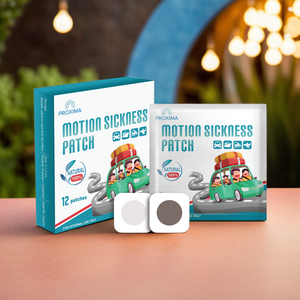 Parche de mareo por movimiento de alivio rápido Parche de viaje impermeable sin drogas Seguro para todas las edades Suministro a granel - Product Image 1