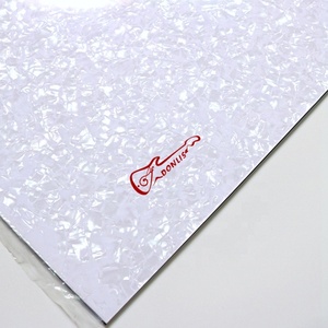 Donlis 50*24Cm Trắng Pearloid Trống Guitar <span class=keywords><strong>Pickguard</strong></span> Tấm Trong Màu Đen Lê Celluloid Chất Liệu Cho Tùy Chỉnh Pickguards - Product Image 3